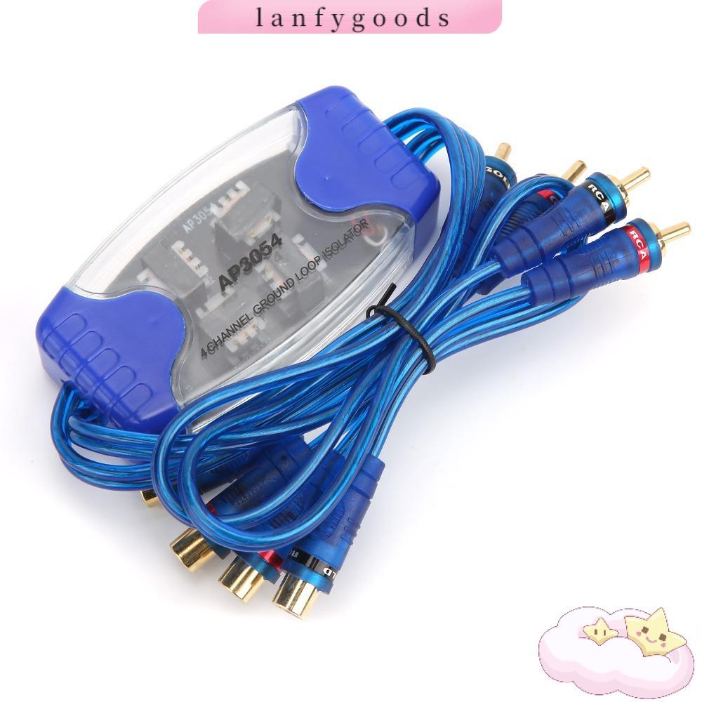 LANFYGOODS Ground Loop Isolator, Line Filter 4 Channel AutoNoise Filter, Eliminator Noise Filter Car