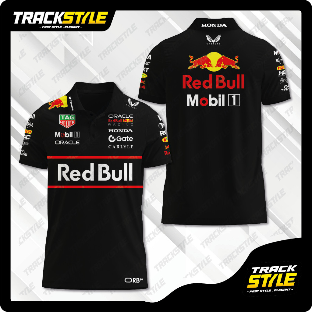 T-shirt เสื้อโปโล TrackStyle Oracle RedBull Racing Formula 1 F1 Team 2025 Max Verstappen s-3xl