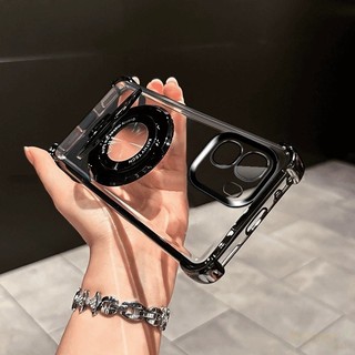เคส OPPO A6X A6 A6 Pro A5 Pro A5X A5 5G วงเล็บ TPU ไฟฟ้าความดันอากาศป้องกันการล่มสลายโปร่งใสโทรศัพท์มือถือกรณี