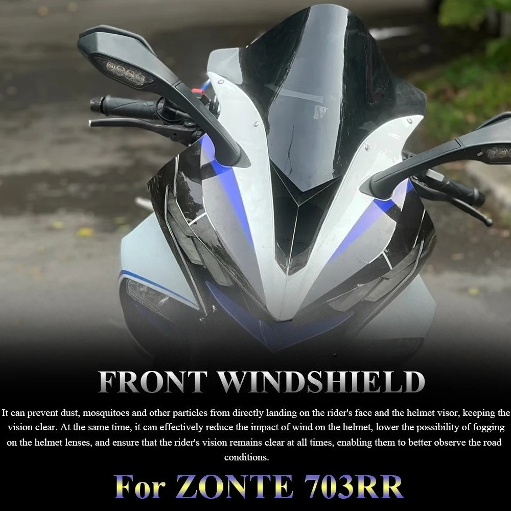 ใหม่รถจักรยานยนต์ด้านหน้ากระจกสําหรับ ZONTES 703RR 703 RR 730 rr 730rr ด้านข้างหน้าจอลม Airflow Wind