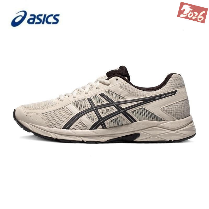 รองเท้าวิ่ง ASICS GEL-Contend 4 สำหรับทั้งผู้ชายและผู้หญิง ระบายอากาศได้ดี ลดแรงกระแทก T8D4Q-030