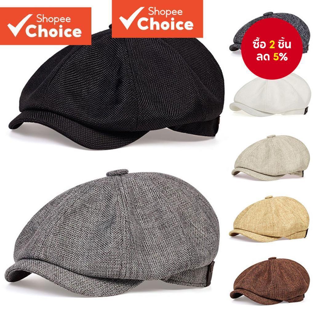 British Retro Unisex Beret Cap ผ้าลินินแปดเหลี่ยมหมวกฤดูใบไม้ผลิ/ฤดูใบไม้ร่วงของขวัญสําหรับวรรณกรรม