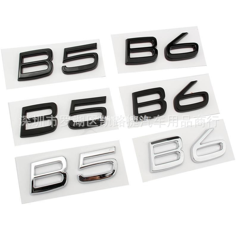 เหมาะสําหรับ VOLVO Original Car Displacement XC60 XC90 โลโก้ B5 B6 AWD สีดําด้านหลังรถสติกเกอร์โรงงา