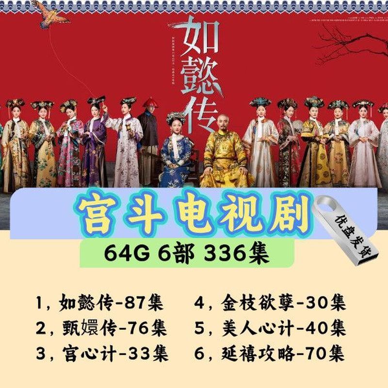 6部经典宫斗电视剧视频合集共336集优U盘车载手机通用优U盘12.27A Total of 336 Classic Gong Dou TV Series Videos Are Collected fr