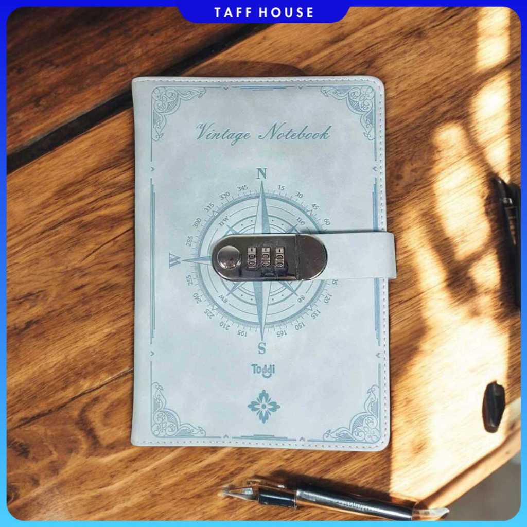 Toddi Diary Notebook Journal Notes 200 หน้า A5 มีตัวล็อค - TD22