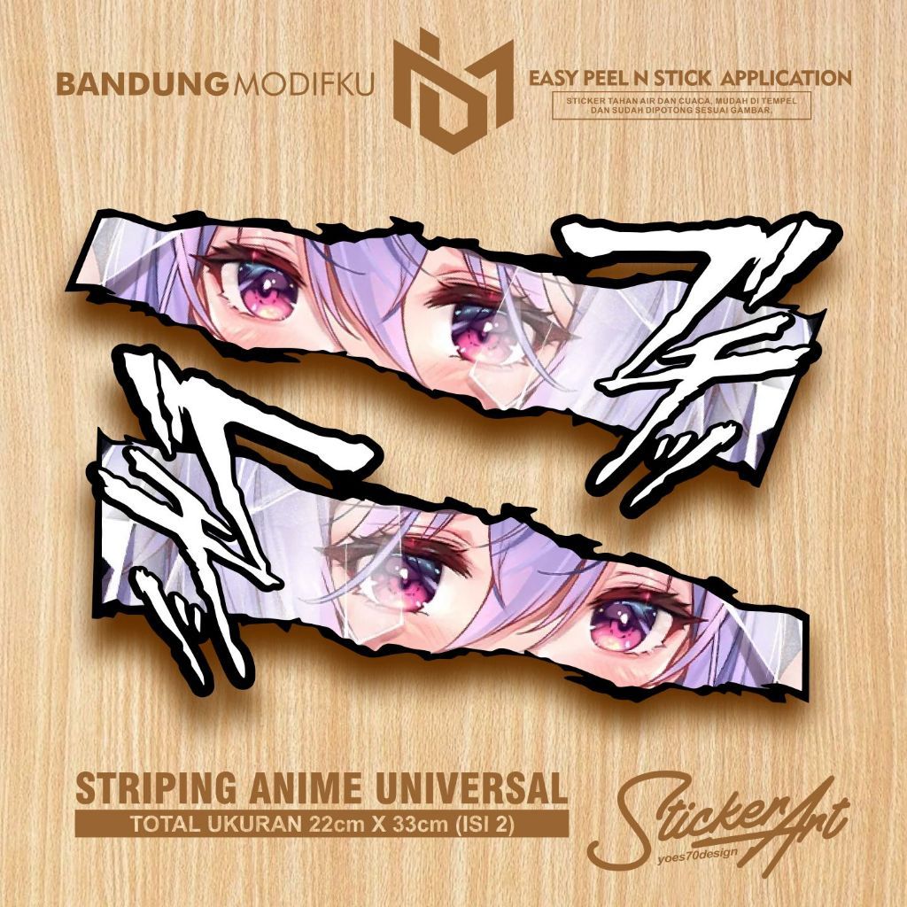 MATA A3 ANIME EYE STICKER / MANGA EYE STICKER / LEFT RIGHT STICKER / UNIVERSAL STICKER / LEFT RIGHT 