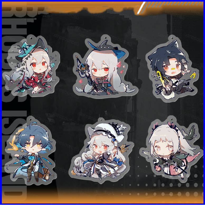 เกม Arknights พวงกุญแจอะนิเมะพวงกุญแจอะคริลิคน่ารักกระเป๋าจี้การ์ตูน Irene Skadi Key Chain ของขวัญ