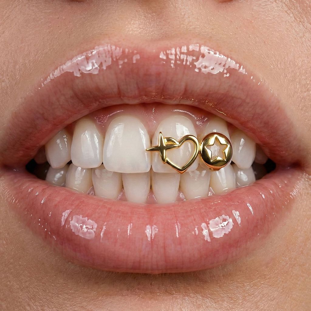 【ส่งไว】Teeth Grillz ฟันแต่งแฟชั่น ดีไซน์สวย ตกแต่งฟันแฟชั่น ใส่ง่าย ถอดออกได้ ไม่ทำร้ายฟัน