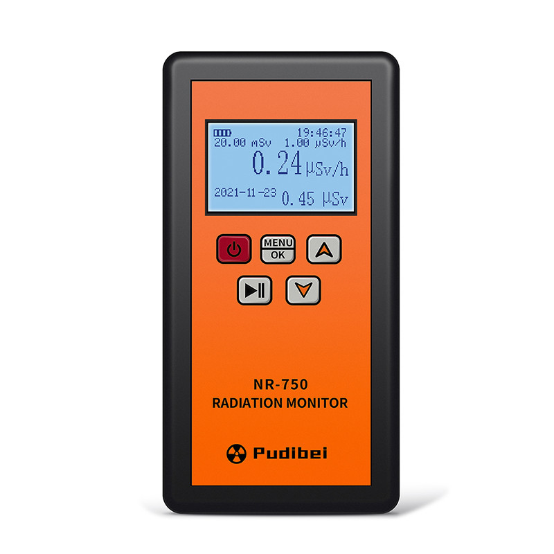 NR-750 จอแสดงผล LCD มือถือ Geiger Counter เครื่องตรวจจับรังสีนิวเคลียร์อิเล็กทรอนิกส์สําหรับการทดสอบ