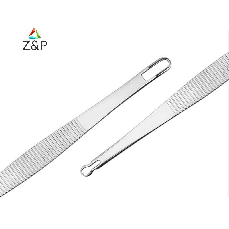 Z&P 1PC Double Headed Blackhead Remover ทําความสะอาดสิวสแตนเลสสตีลเข็มฝ้า Spot Extractor เครื่องมือดูแลผิว COD
