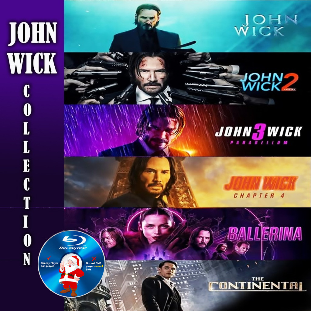 E-BLURAY : JOHN WICK COLLECTION Keanu Reeves