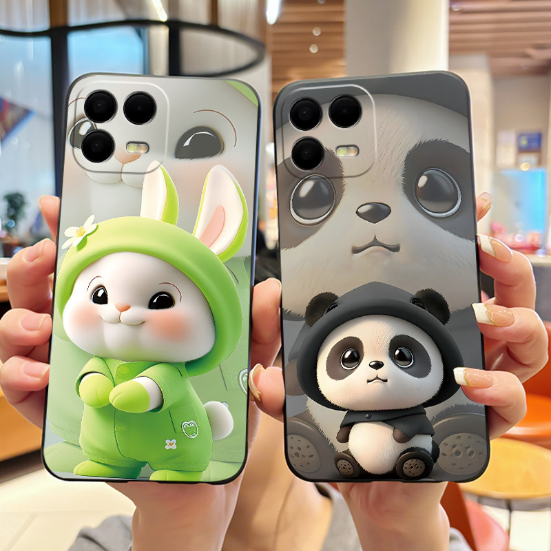 เคสโทรศัพท์สําหรับ TCL T-Mobile T โทรศัพท์ 3 Pro/Revvl 8 Pro กันชนซิลิโคนสีดํากันกระแทกปลอกนุ่มน่ารั