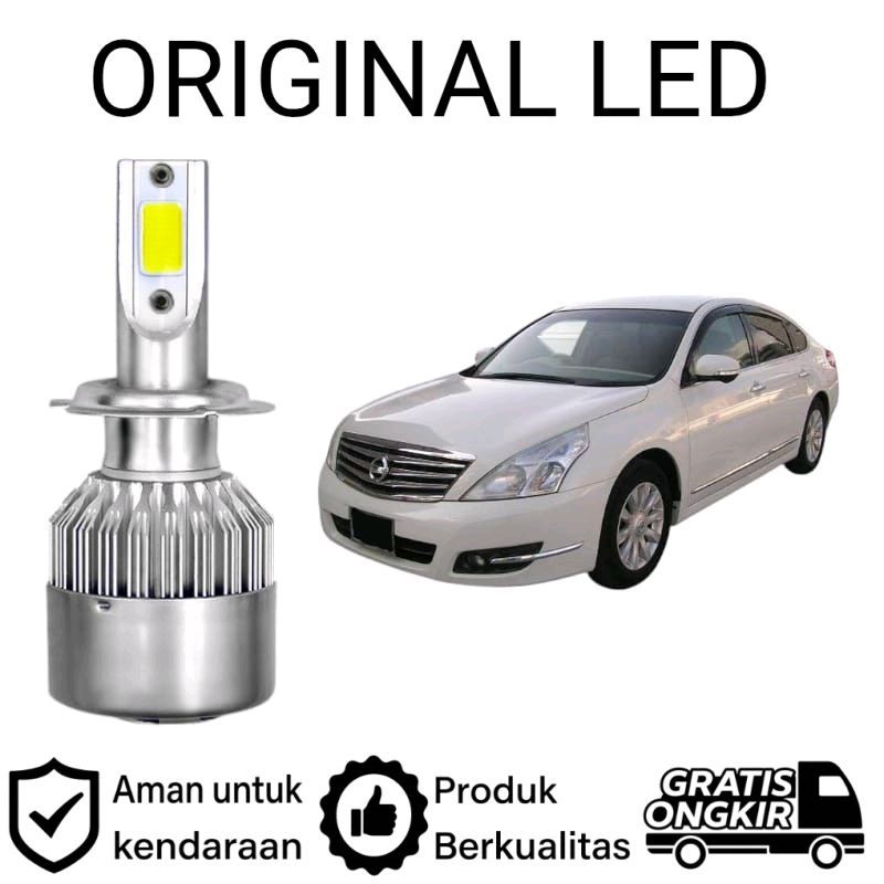AM 2 ชิ้น H9 COB LED ไฟหน้าระยะไกลสําหรับ Nissan Teana J32