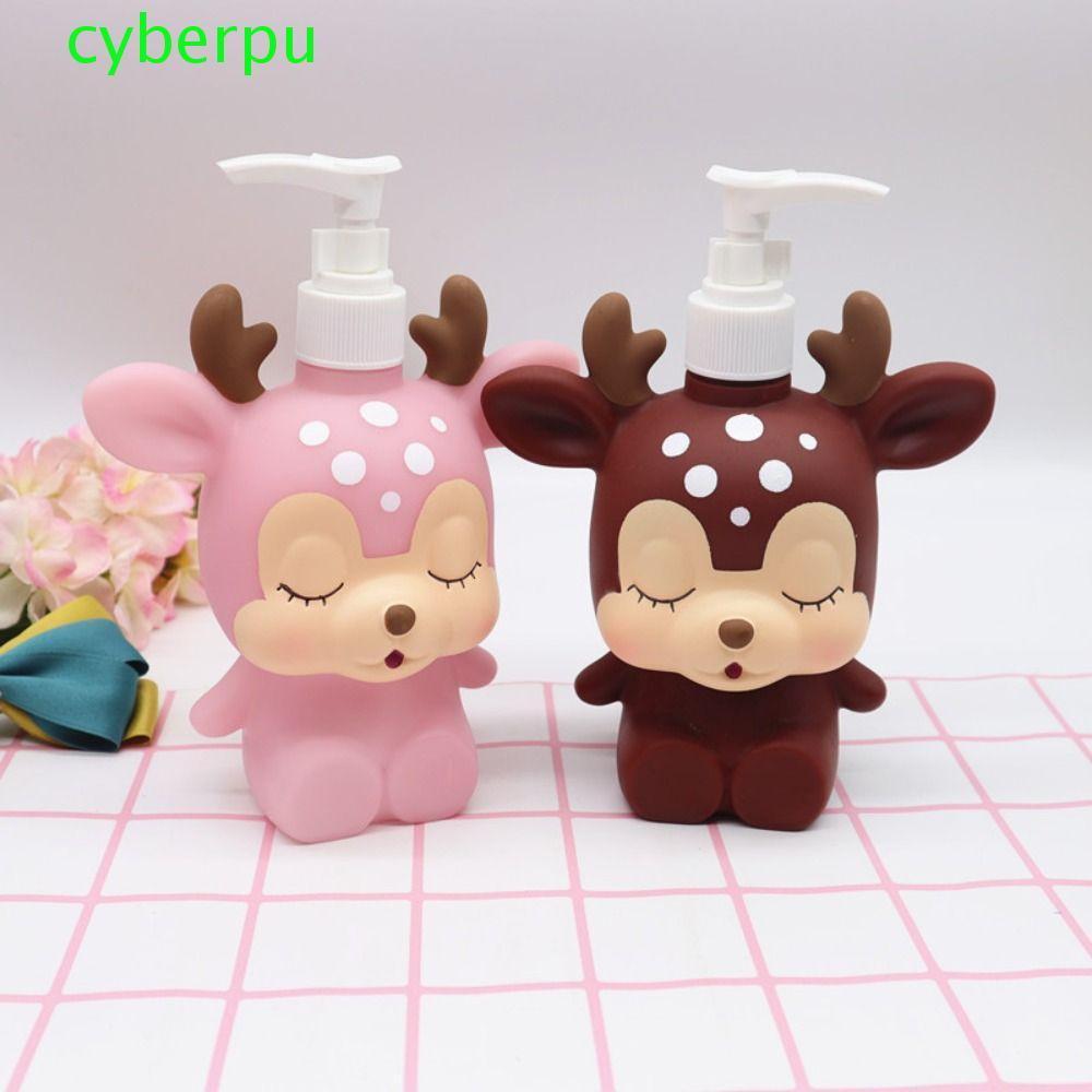 CYBERPULSE ขวดปั๊มเปล่าการ์ตูน, ตู้ทําสบู่ 300ML น่ารัก, เจลทําความสะอาดมือ Sub-Bottling ความจุขนาดใหญ่รีฟิลคอนเทนเนอร์โลชั่นสําหรับเด็ก