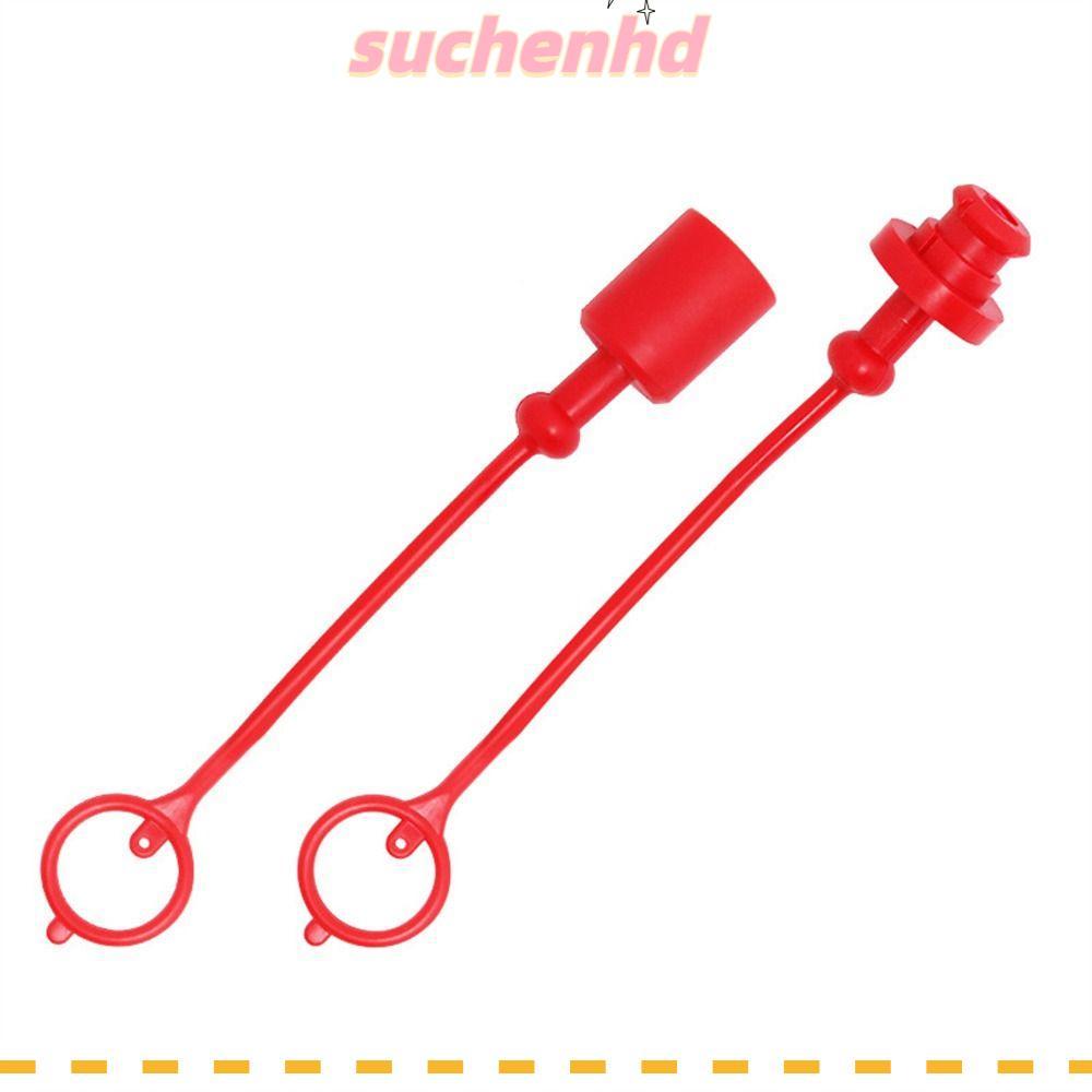 SUCHENHD ไฮดรอลิก Coupler ฝาปิดกันฝุ่น, พลาสติก 1/2 ISO-B ฝาครอบกันฝุ่นไฮดรอลิก, ขั้วต่ออย่างรวดเร็ว Coupler ครอบคลุมท่อสีแดง ข้อต่อท่อ ข้อต่อไฮดรอลิก