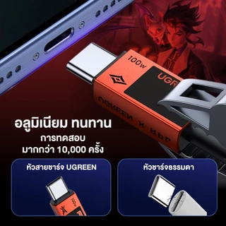 UGREEN X ROV รุ่น L512 สายชาร์จ CtoC USB2.0 Fast charge รองรับการชาร์จสูงสุด PD100W ความยาว 1 เมตร