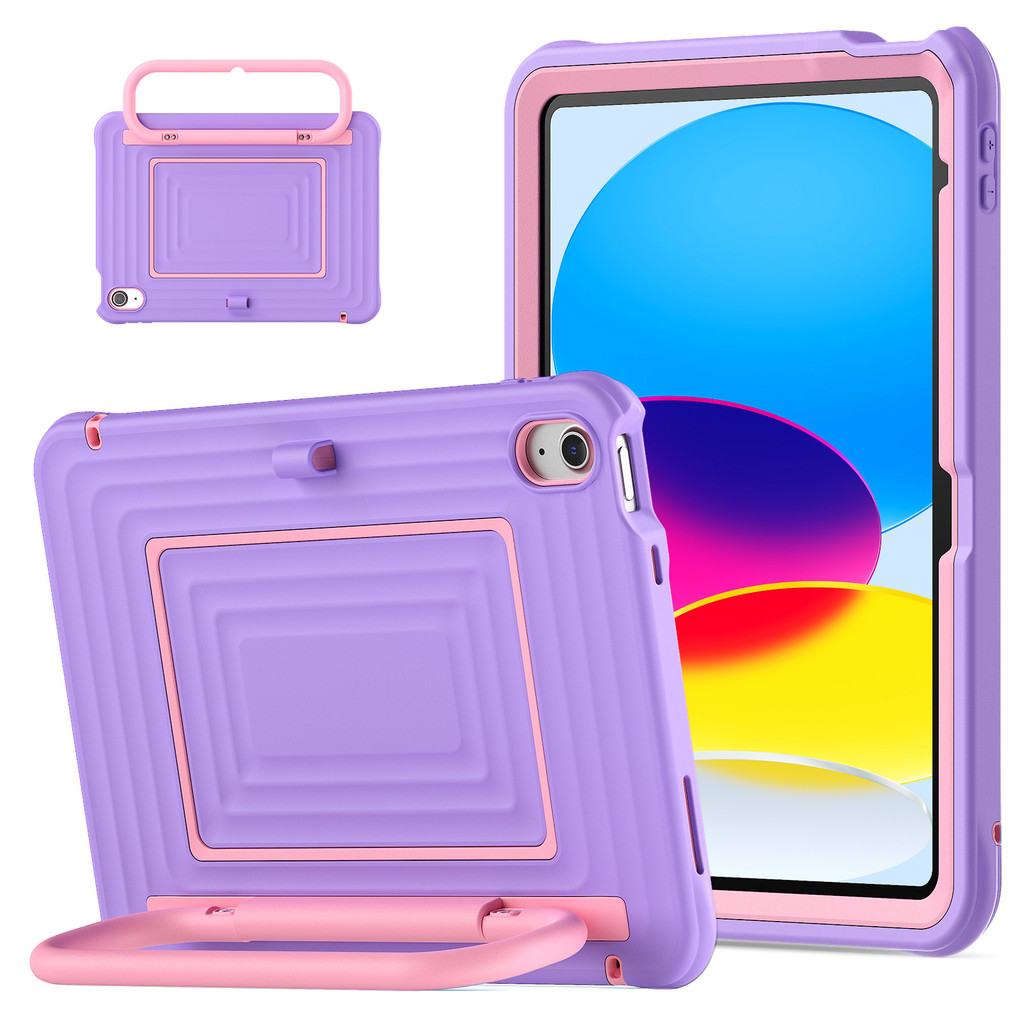สําหรับ ไอแพด For iPad 11 ก A16 ไอแพด iPad 10 หลายชั้นป้องกันซิลิโคนเด็กกรณีที่มีผู้ถือขาตั้งปรับได้
