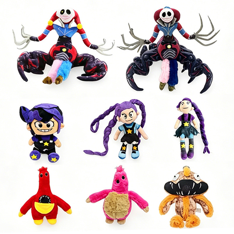 Poppy Playtime Chapter 5 ชุดตุ๊กตา, การทดลองต้นแบบ 1006 Lily Lovebraids Gnasher Giblet ตุ๊กตาของเล่น, ของขวัญเกมสยองขวัญสําหรับเด็กและแฟนๆ