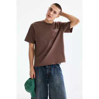 H&M(เอชแอนด์เอ็ม) เสื้อยืดพิมพ์ลายแบบหลวม ผู้ชาย 0967955_26