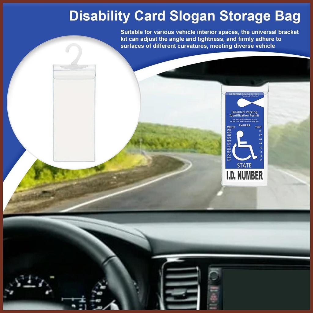 Handicap Placard สําหรับ Auto Car Hanger สําหรับ Handicap Placard Auto การ์ด Protector กระจกมองหลัง 