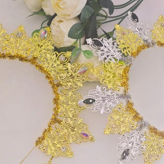 ที่คาดผมทอมือสำหรับวันหยุดและงานแต่งงาน