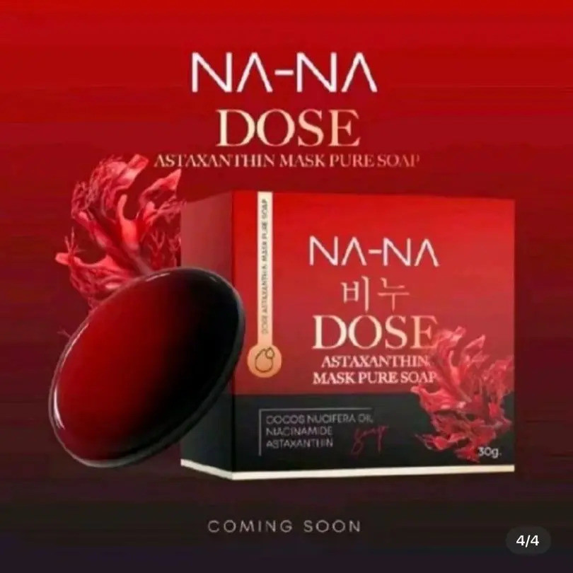 NA-NA DOSE Astaxanthin Mask Pure Soap 30g สำหรับทำความสะอาดและบำรุงผิวอย่างล้ำลึก - บำรุง