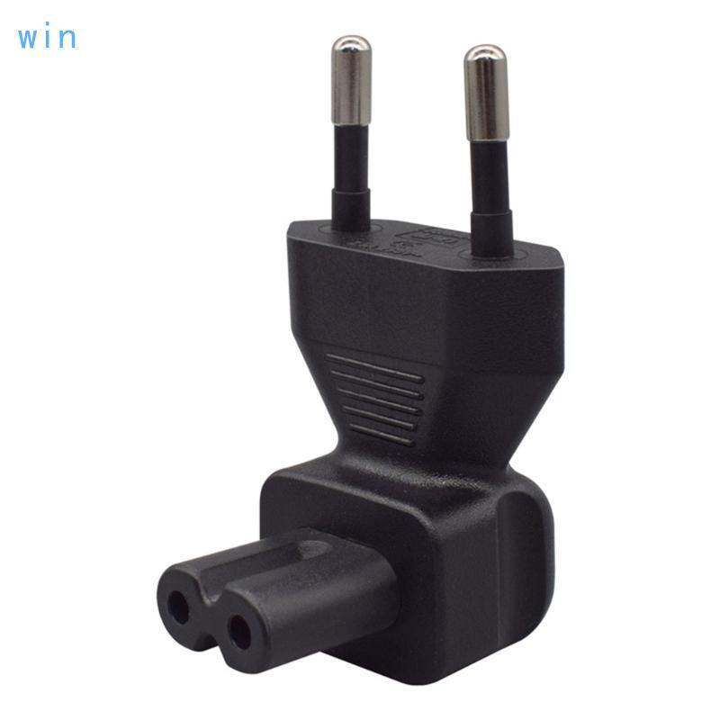 Win EU4 0 มม.ถึง IEC320C7 ปลั๊กแปลงไฟยุโรป 2Pin ชาย IEC320 C7 หญิงอะแดปเตอร์สําหรับอุปกรณ์อิเล็กทรอน
