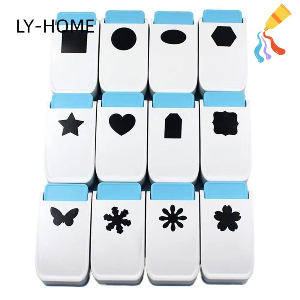 LiIAOYING กระดาษ Punch, ขนาดใหญ่ DIY Scrapbooking เครื่องมือลายนูน|งานฝีมือทํามืออเนกประสงค์ Multi-Pattern Card Hole Puncher Scrapbooking