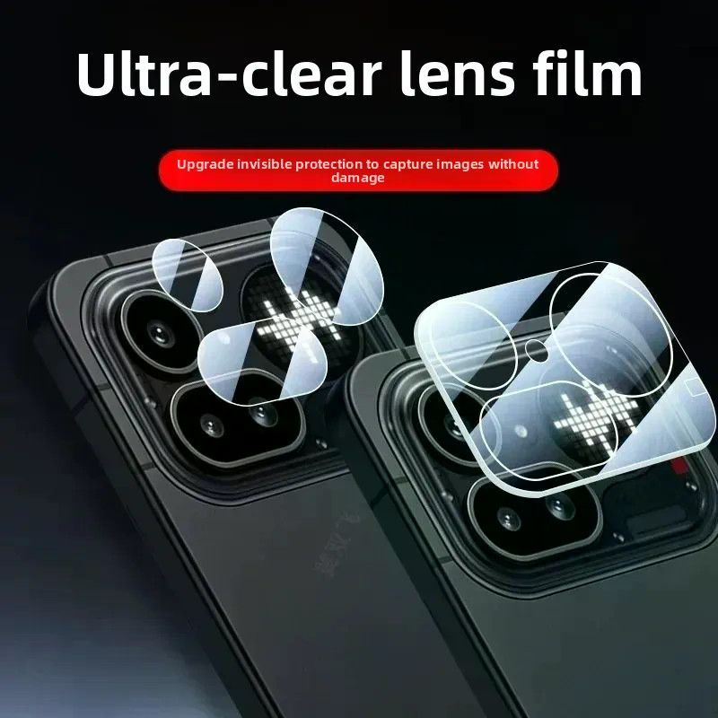 2 ชิ้นฟิล์มเลนส์สําหรับโทรศัพท์ไม่มีอะไร Nothing Phone 4A Pro กล้องด้านหลัง HD โปร่งใส Scratch-Resistant ฟิล์มป้องกันโทรศัพท์ (4a) Pro Funda
