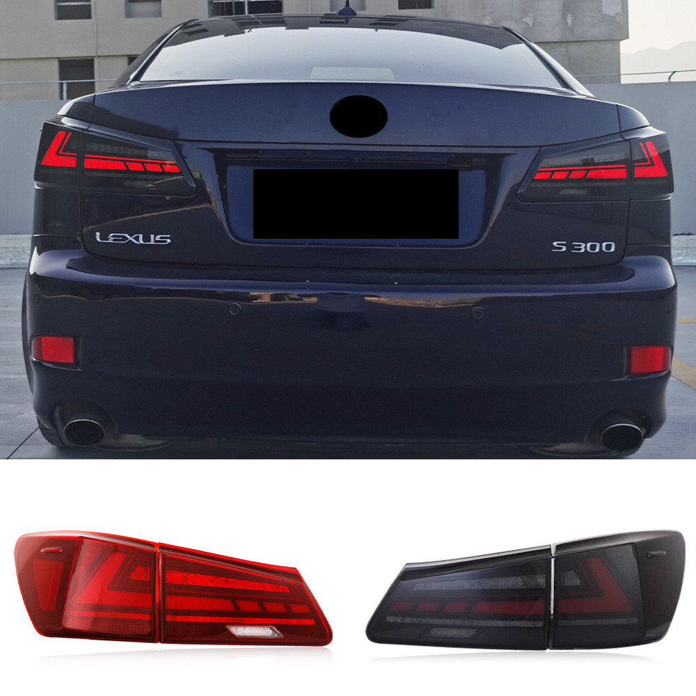 [carefreeshop] เหมาะสําหรับ Lexus 06-12 รุ่น IS250/IS300 ชุดไฟท้ายดัดแปลง LED น้ําไหลเลี้ยว [ปลาวาฬพ