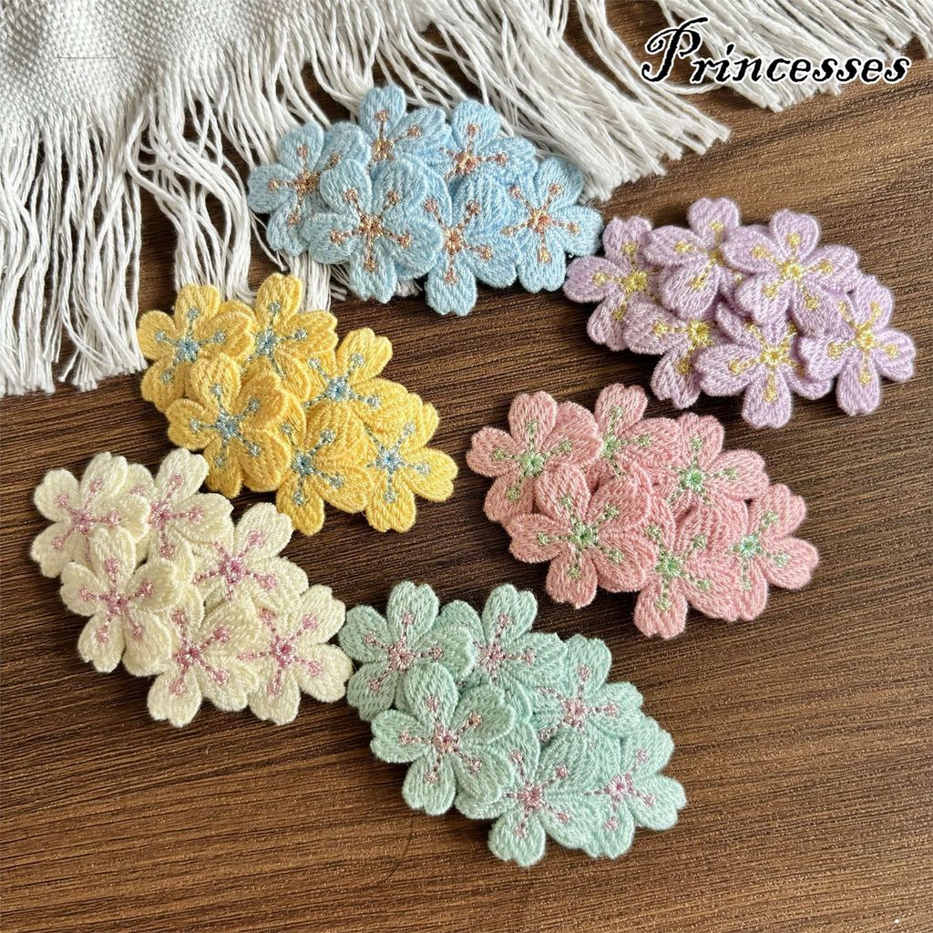 6 ซม.* 4 ซม.สไตล์ใหม่ Falling Cherry Blossoms ปักดอกไม้คลิปผมประณีต Headpiece เครื่องประดับผมคลิปด้านข้างและดอกไม้ขนาดเล็ก Accent
