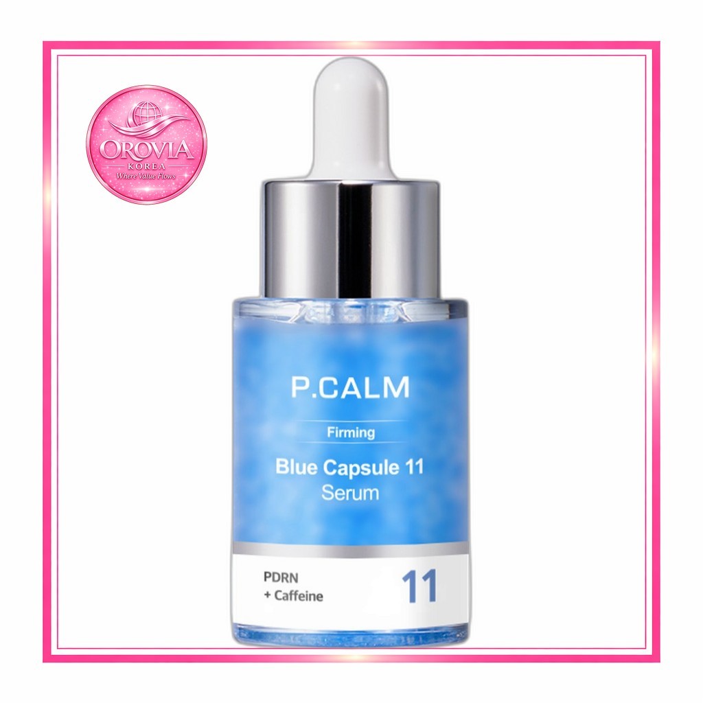 [p.calm] PDRN + Caffeine Blue Capsule 11 Serum, 30ml, 1pc / Korean Serum / Firming Effect / ของแท้ 1