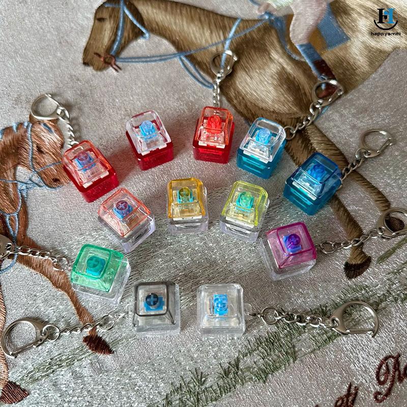 [GA] พวงกุญแจปุ่มกดสร้างสรรค์ Dpression Keycap จี้คีย์บอร์ดแบบกลไก Keyswitch พวงกุญแจ Novelty Bapa ตกแต่งของขวัญ [TH]