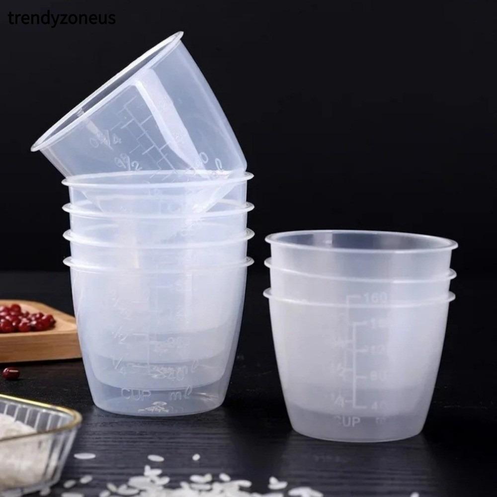 TRENDYZONEUS ถ้วยตวงข้าว, เหยือกตวงพลาสติก, มินิพร้อมสเกล 100/160 มล. เครื่องชั่งดิจิตอลในครัวสําหรับหม้อหุงไฟฟ้า
