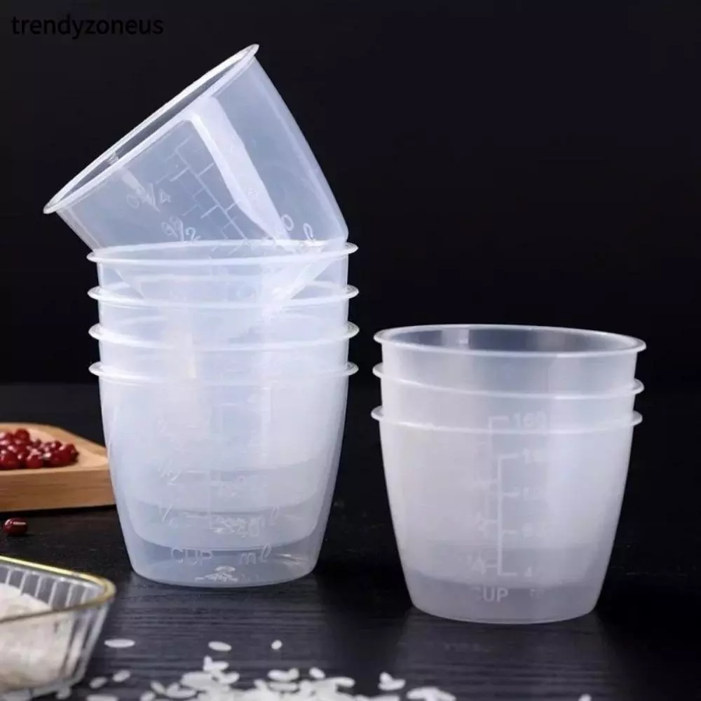 TRENDYZONEUS ถ้วยตวงข้าว, เหยือกตวงพลาสติก, มินิพร้อมสเกล 100/160 มล. เครื่องชั่งดิจิตอลในครัวสําหรับหม้อหุงไฟฟ้า