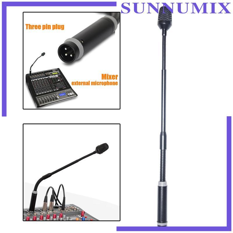 [Sunnimix] Gooseneck Mic Dynamic Mic DJ Mic XLR Mic for Stage Performance Webcasts
