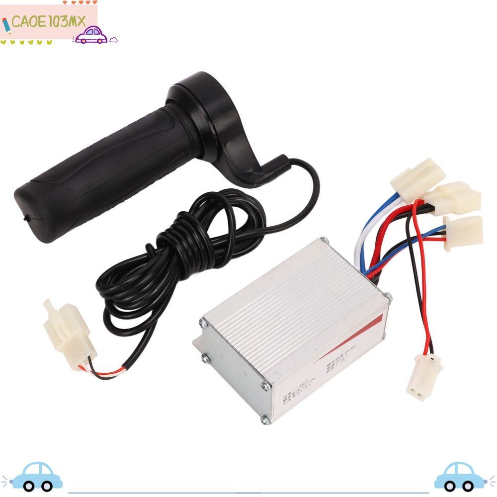 ตัวควบคุมมอเตอร์แปรง 12V 250W สำหรับจักรยานไฟฟ้าและสกู๊ตเตอร์ไฟฟ้า พร้อมชุดจับคันเร่งและเปลือกอลูมิเนียมทนทาน