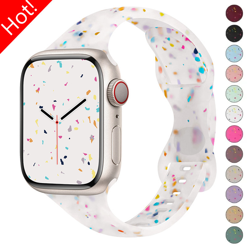สายรัดซิลิโคนบาง ใช้กับ Apple Watch 49 มม. Series 3/2, 46 มม. Series 11/10, 45/41 มม. Series 9/8/7, 44/42 มม. Series 6/5, 40 มม.