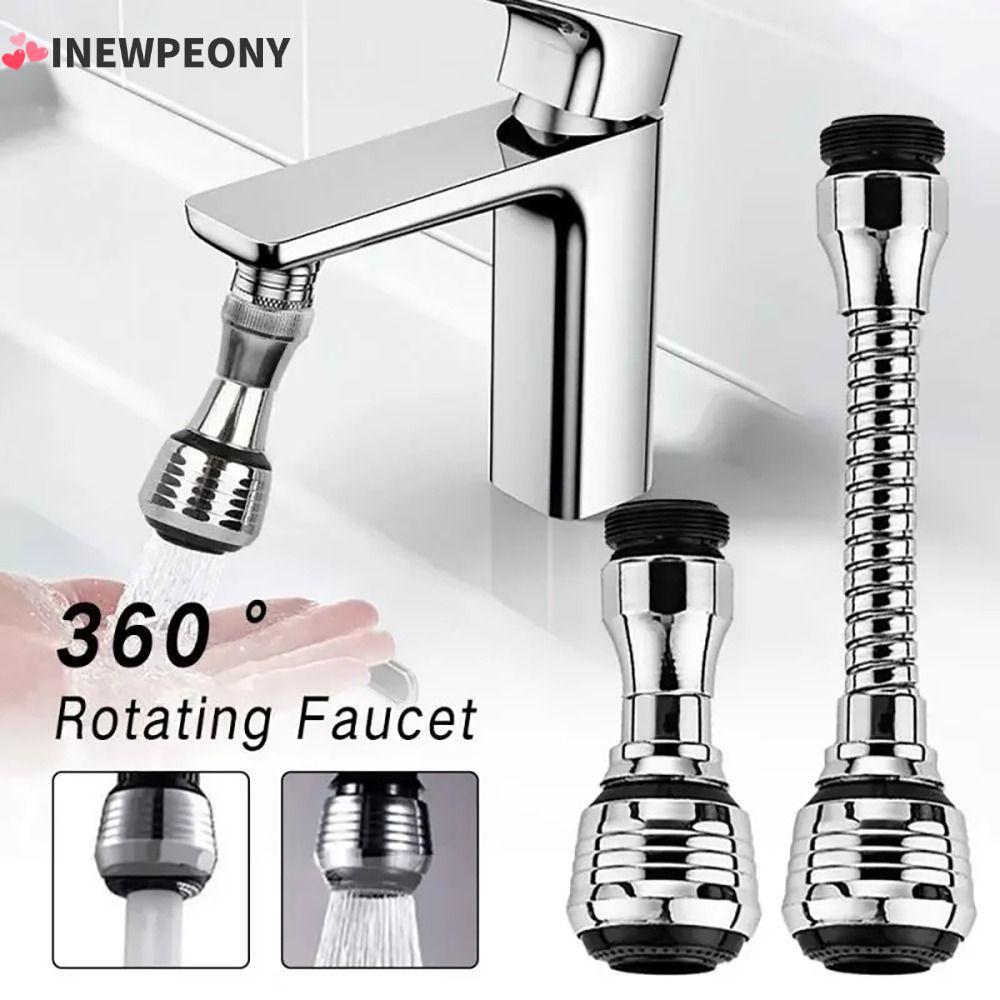 INEWPEONY 1 ชุดหมุน Bubbler, Water Saver Anti Splash Head 360 องศาก๊อกน้ํา,ห้องน้ําห้องครัวเครื่องมือ Booster หัวฉีด Extender Universal กรองหัวฉีด
