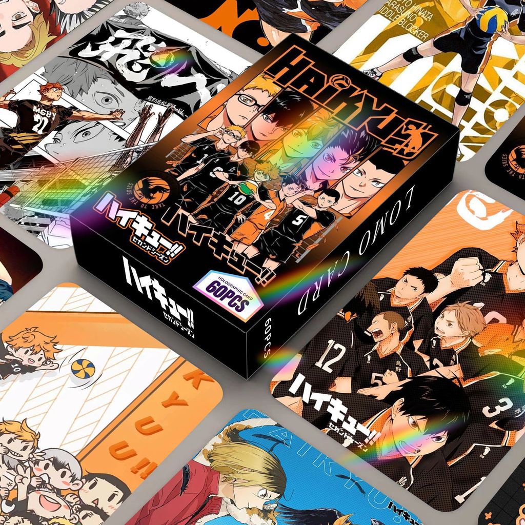 ไฮคิว!! เลเซอร์ Lomo Card Hinata Shoyo Photocard โปสการ์ด 60 ชิ้น/กล่อง