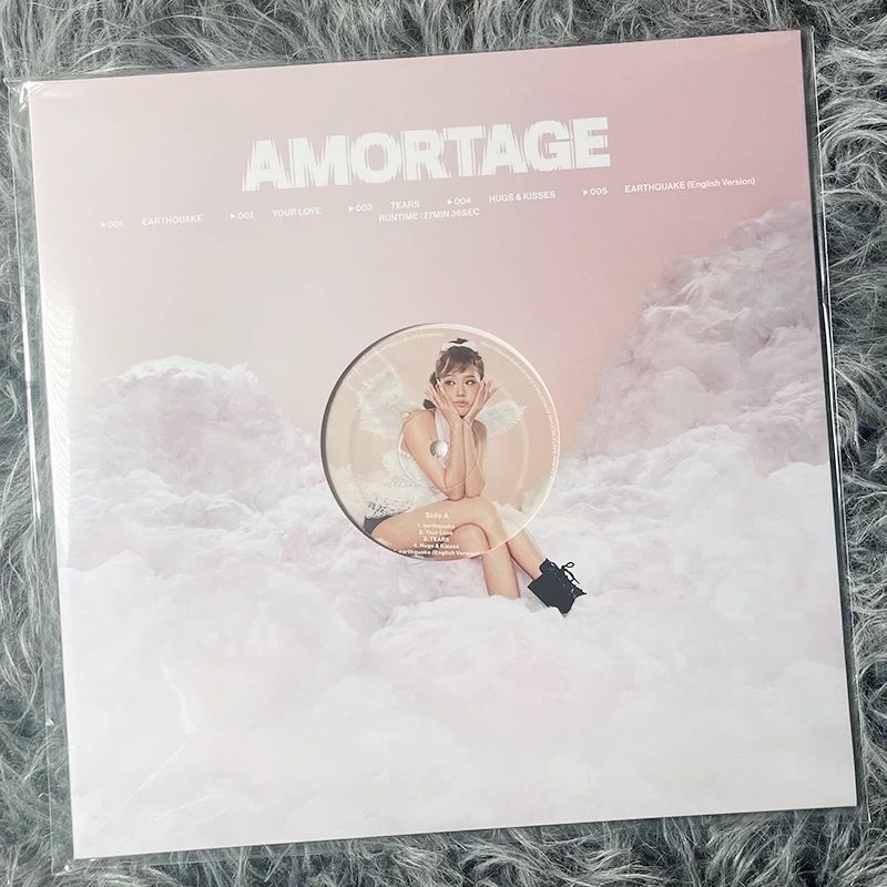BLACKPINK JISOO Kim JISOO solo2 AMORTAGE Color Glue LP แผ่นเสียงไวนิล v