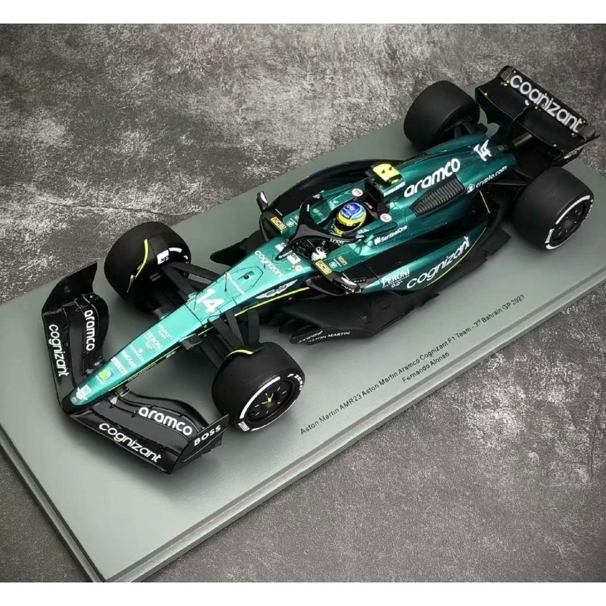 Spark Alonzo AMR23 Aston Martin F1 Racing AMR23 Bahlin Station 2023 1: 18 ใหม่เอี่ยม