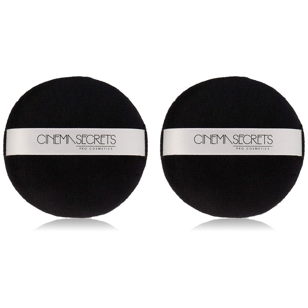 Cinema Secrets Deluxe Powder Puff พร้อมสายรัด สีดํา 2 นับ