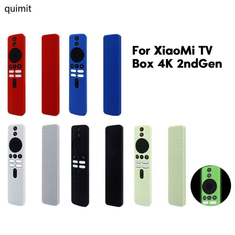 QUIM เคสซิลิโคนป้องกันผิวสําหรับกล่องทีวี 4K 2nd Gen Remote Cover Perfect Fit