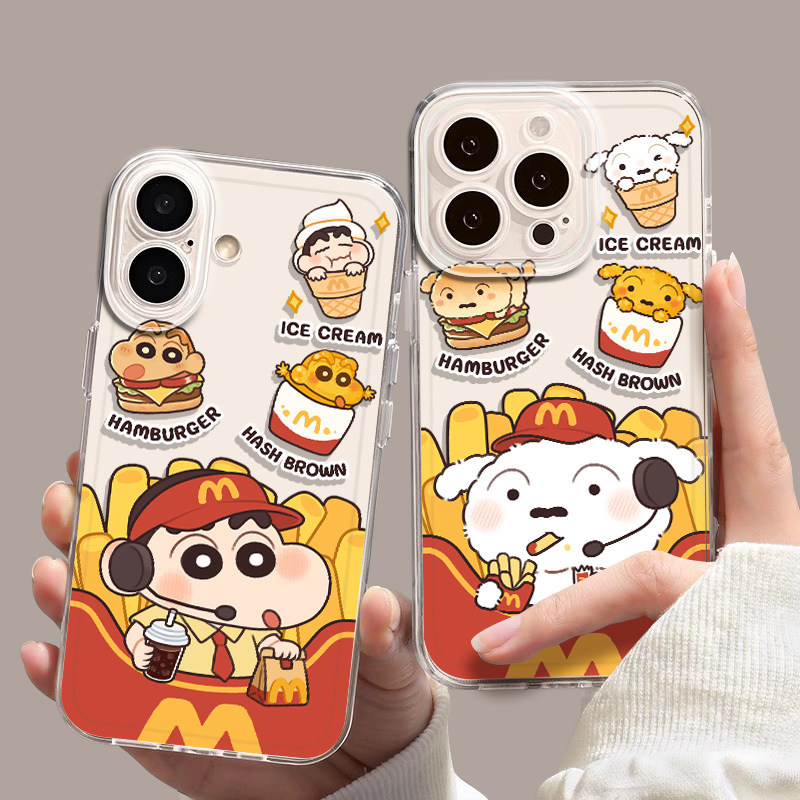 M Kee Crayon Shin-Chan คู่เหมาะสําหรับ iqoo15 เคสโทรศัพท์ 13 Xiaobai z9turbo โปร่งใส 12 การ์ตูน 11s 