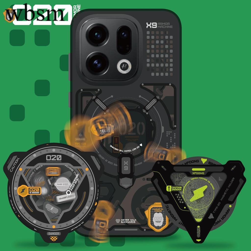 [2026 New Style] XFOONG Original|Mecha O20 Blackened oppo x9 x9pro x8 ultra เคสโทรศัพท์แม่เหล็กป้องก