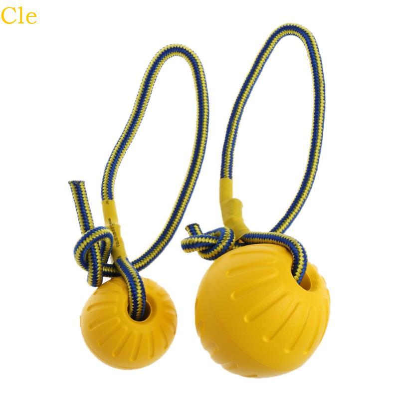 Cle Fun Dog Toy Sphere with Rope Pet Sphere Training Sphere Fun Dog Toy