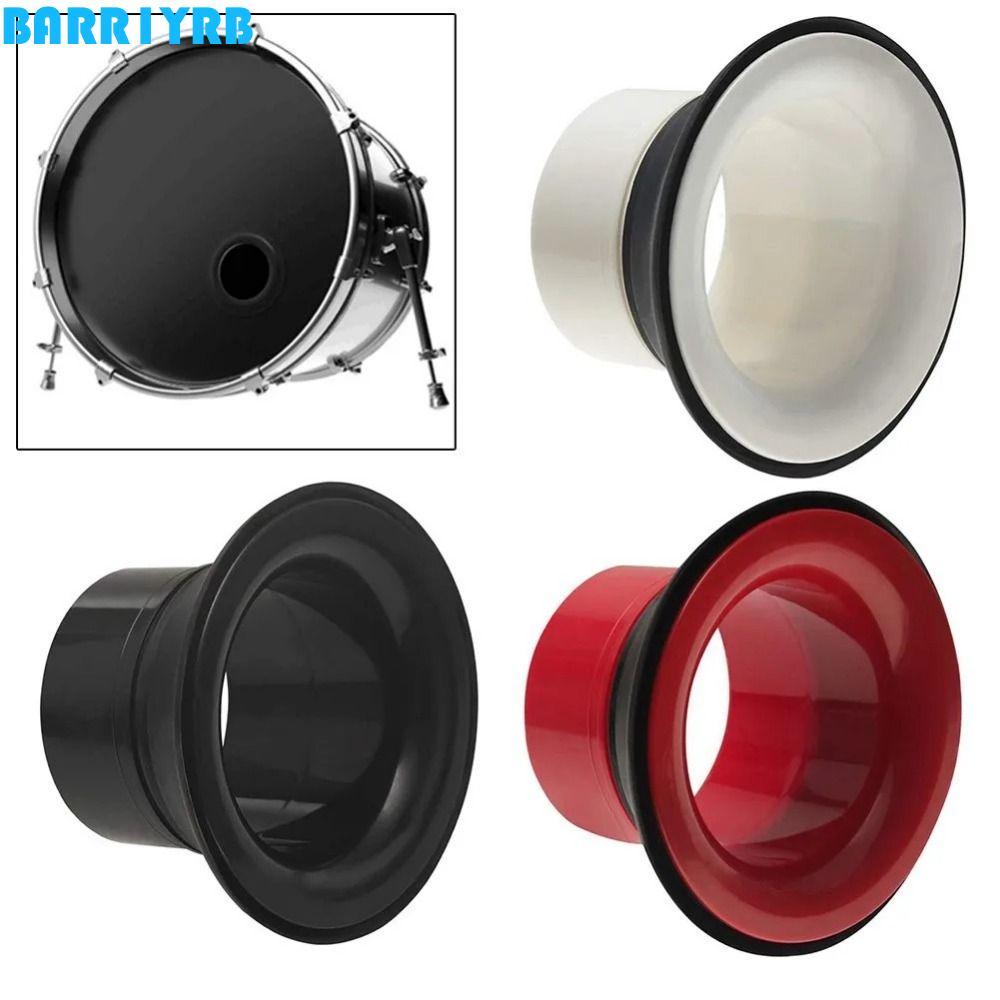 BARR1YRB Bass Drum Enhancer, พอร์ตใส่ Hole Protector กลอง Kick Booster, Bass Voice Drum ด้านล่างสีดํ