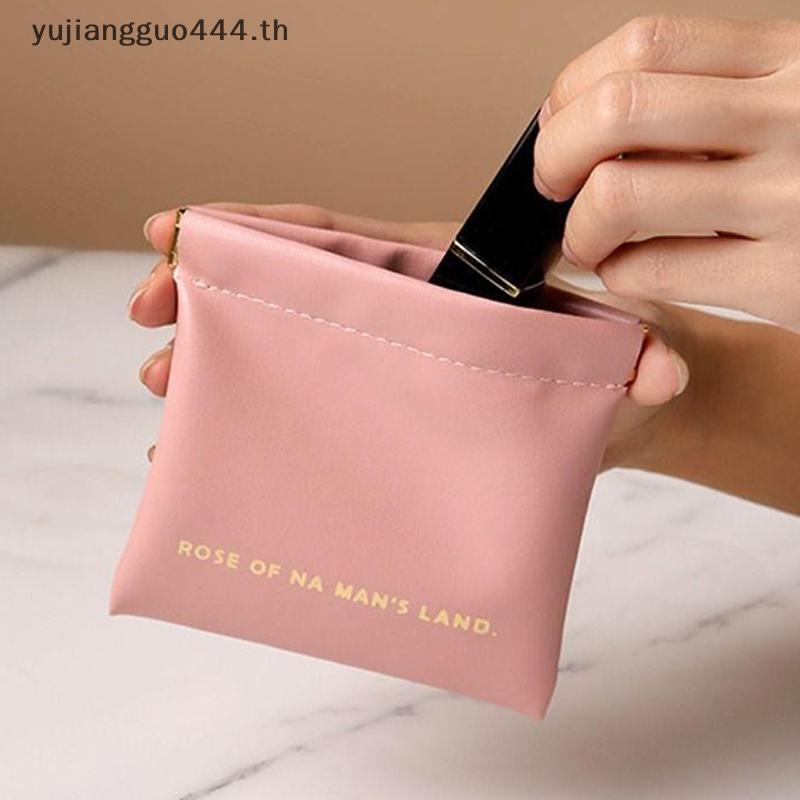# yuyu # Simple Lipsti กระเป๋าเก็บเครื่องสําอางแฟชั่นสตรีแบบพกพามินิกุญแจเครื่องประดับกระเป๋าเก็บเคร