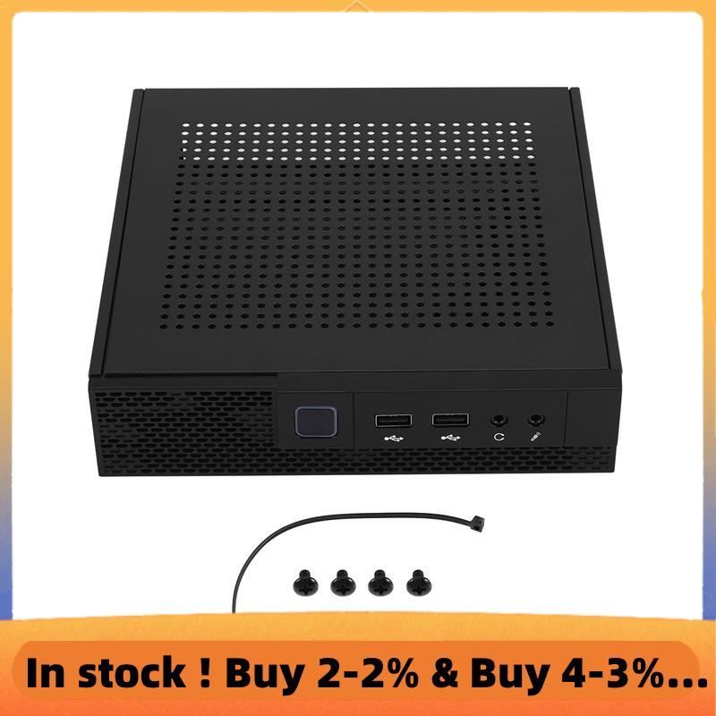 ITX เคสคอมพิวเตอร์ TX02 Mini Desktop Case ควบคุมอุตสาหกรรม HTPC Case